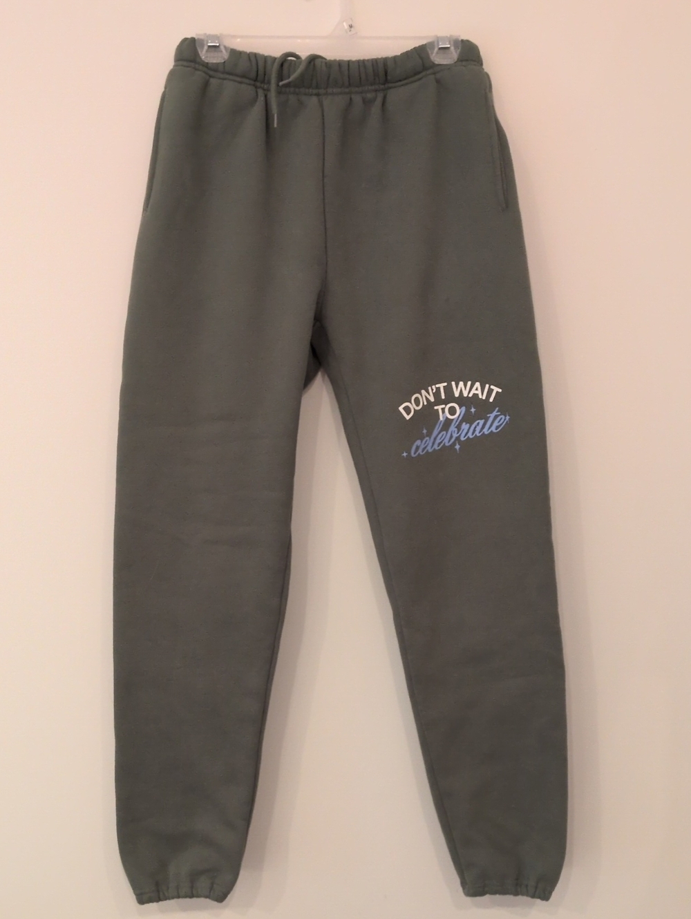 The Mayfair Group XS Khaki Green Sweatpants - Cozy Casual
